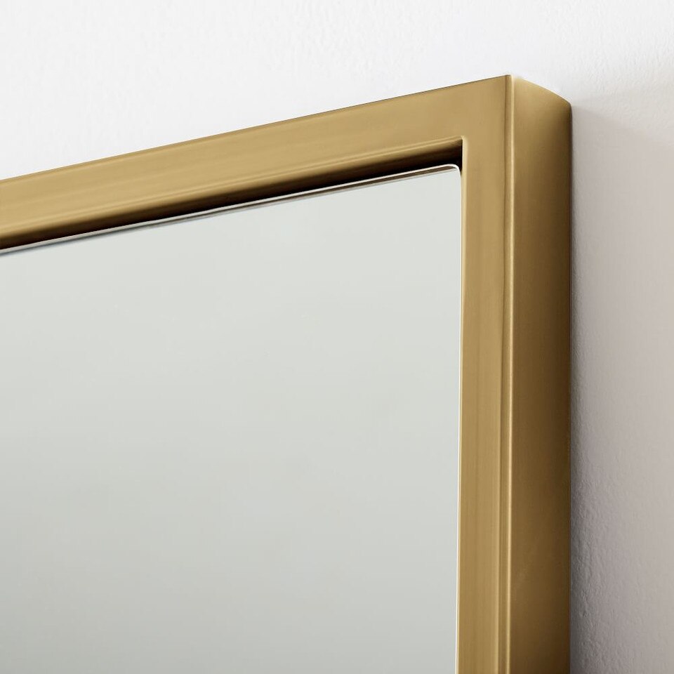 Metal Frame Oversized 198 cm Floor Mirror Antique Brass West Elm